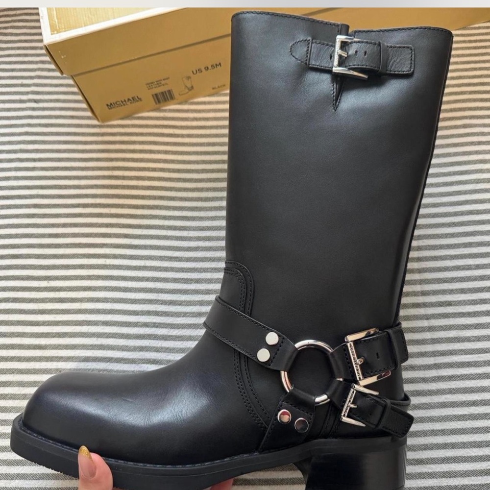 Michael Kors Black Leather Boots